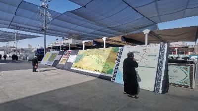 في صحن العقيلة.. متحف العتبة الحسينية يوثق مسير الإمام الحسين ورحلة السبايا بمعرض بوسترات
