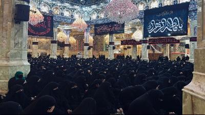 في ذكرى شهادتها.. وفد من التبليغ النسوي بالعتبة الحسينية يشارك في عزاء العلوية شريفة بنت الإمام الحسن